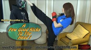 www.sexiravenrae.com - A Few Good Kicks to the Head HD MP4 thumbnail